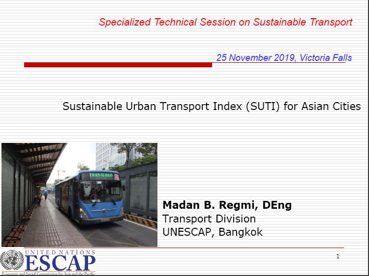 Sustainable Urban Transport Index (SUTI) for Asian Cities