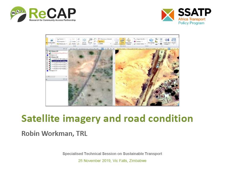 Satellite Imagery and Road Condition