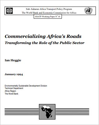Commercializing Africa’s Roads: Transforming the Role of the Public Sector