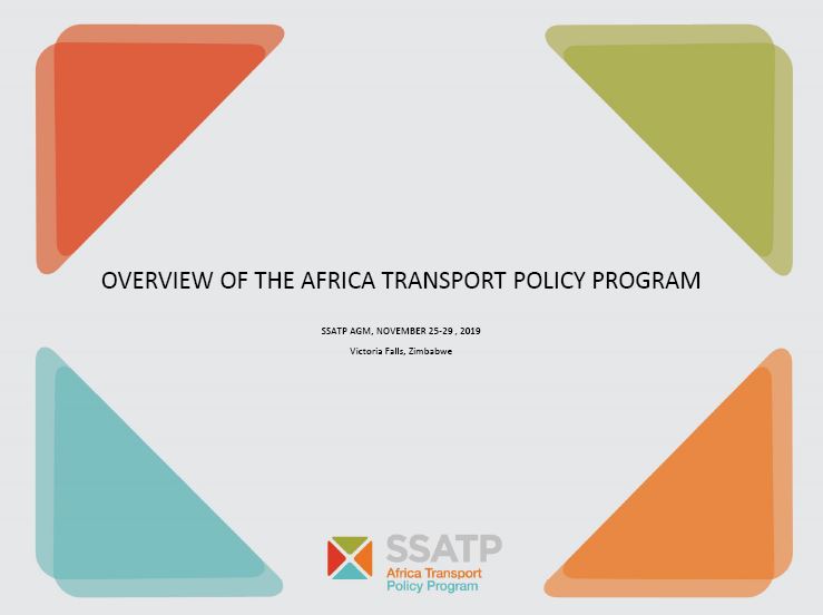 Overview of the Africa Transport Policy Program
