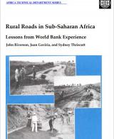 Rural Roads in Sub-Saharan Africa: Lessons from World Bank Experience