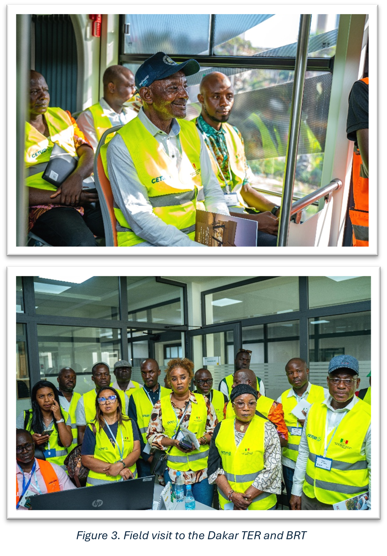 Field visit tot he Dakar TER and BRT