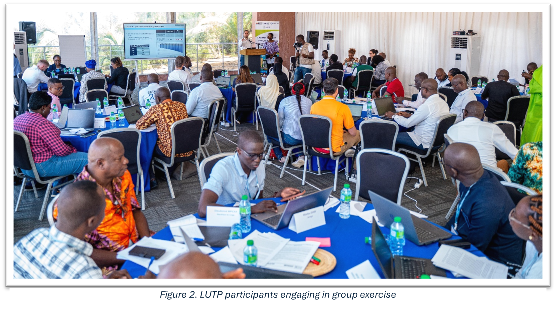 LUTP Dakar participants engaging in a group exercise