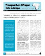 Promouvoir les réformes qui amélioreront les services de transport dans les pays du COMESA 
