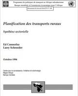 Planification des transports ruraux : Synthèse sectorielle
