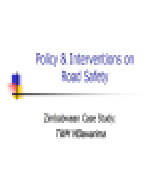 Policy and Interventions on Road Safety: Zimbabwean Case Study