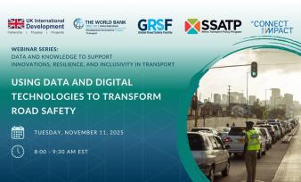 WEBINAR: Using Data and Digital Technologies to Transform Road Safety