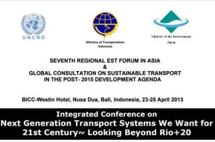 Septième forum régional sur le transport durable en Asie