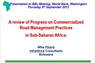 Progrès de la gestion commerciale des routes en Afrique subsaharienne