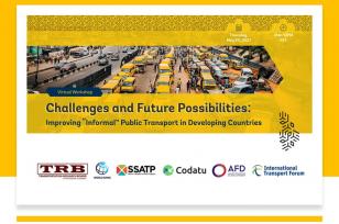 Virtual Workshop on Improving "Informal" Public Transport in Developing Countries