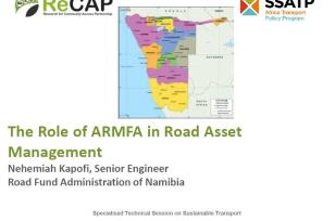 The Role of ARMFA in Road Asset Management