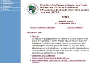 Association des fonds d'entretien routier africains (AFERA)