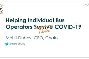 3rd UITP & SSATP Informal Transport Webinar: Presentation on Chalo's technology solutions