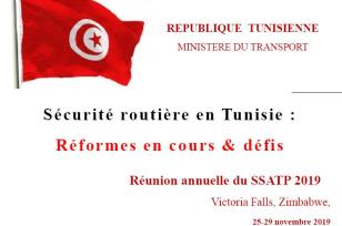 Road Safety in the Republic of Tunisia: Current Reforms and Challenges (French PPT)