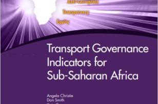 Transport governance indicators in Sub-Saharan Africa