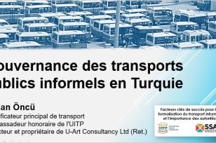 2e webinaire de l'UITP et du SSATP sur le transport informel : Présentation sur la gouvernance des transports publics informels en Turquie