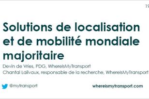 3ème webinaire conjoint UITP & SSATP : Présentation sur WhereIsMyTransport