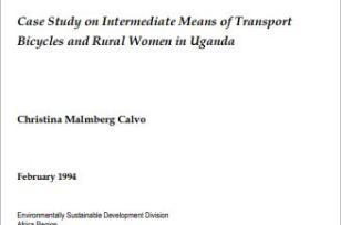 Case Study on Intermediate Means of Transport: Bicycles and Rural Women in Uganda