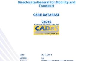 CARE Database: Common Accident Data Set (CaDaS) v3.7