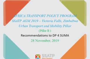 Recommendations for the Fourth Development Plan (DP4) - Sustainable Urban Mobility & Accessibility Thematic Areas