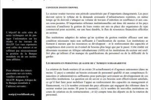 Renforcement des capacités de gestion et de financement du secteur routier