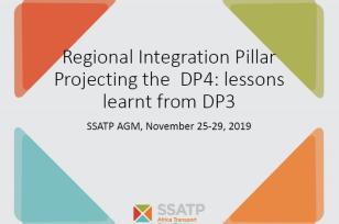 Regional Integration Pillar Projecting the DP4: Lessons Learnt from DP3