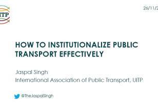 How to Institutionalize Public Transport Effectively