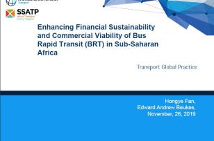 Enhancing Financial Sustainability and Commercial Viability of Bus Rapid Transit (BRT) in Sub-Saharan Africa