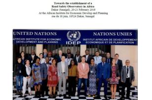 1st ARSO Workshop in Dakar: Towards the Establishment of a Road Safety Observatory in Africa