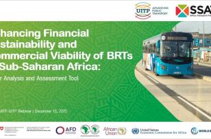 SSATP & UITP Webinar Recording - Enhancing the Financial Sustainability and Commercial Viability of BRTs in Sub-Saharan Africa: Factor Analysis & Assessment Tool