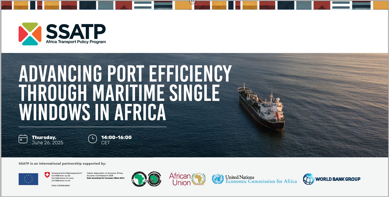 WEBINAR: Advancing Port Efficiency through Maritime Single Windows in Africa