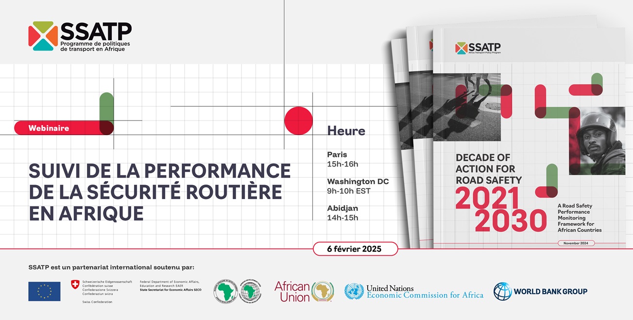 WEBINARE : Suivi de la performance de la sécurité routière en Afrique