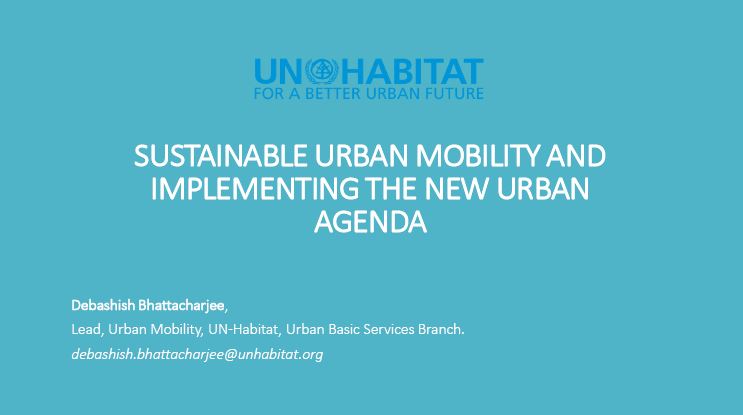 Sustainable Urban Mobility and Implementing the New Urban Agenda