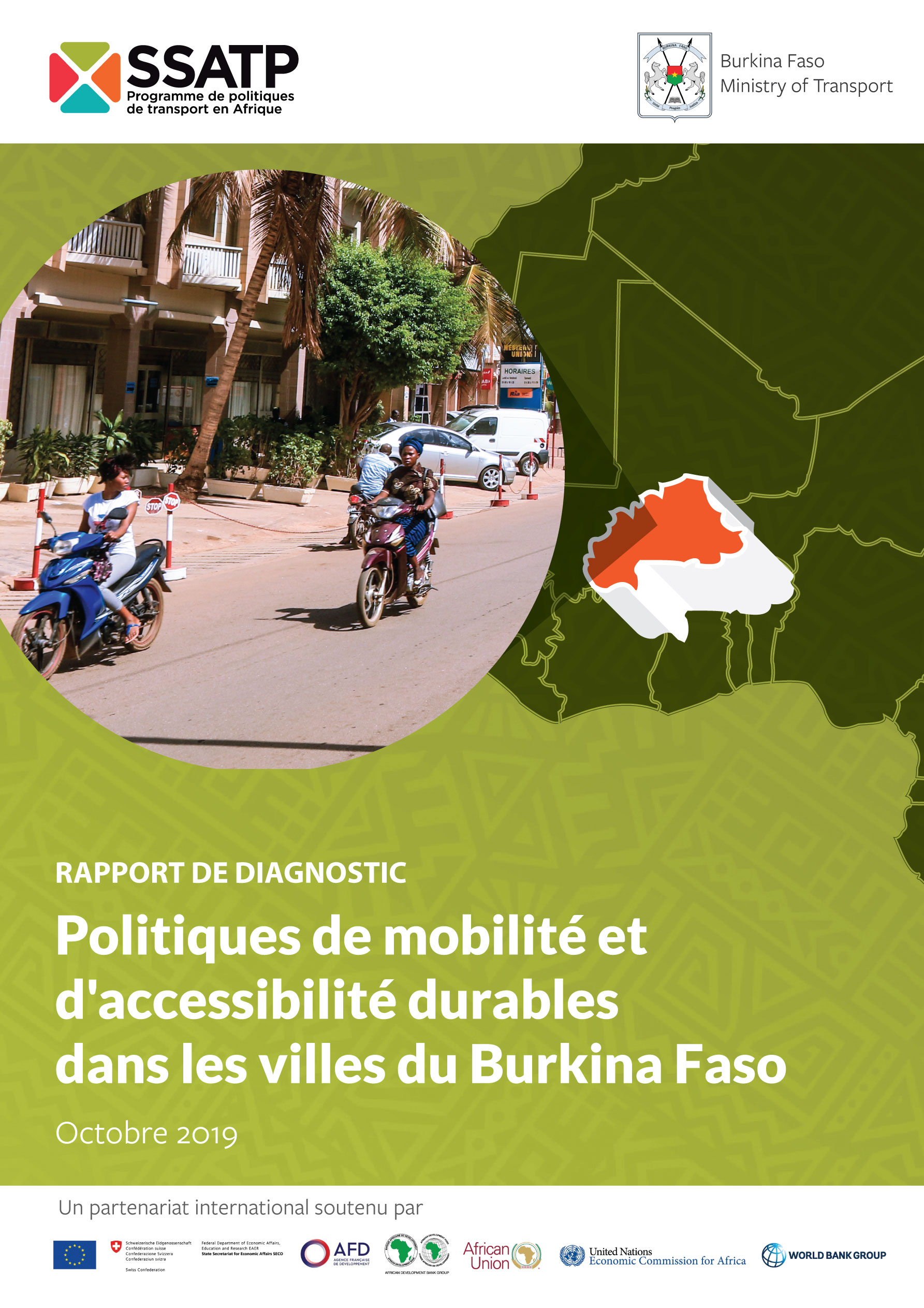 Politiques de mobilité et d'accessibilité durables dans les villes du Burkina Faso - Rapport de diagnostic