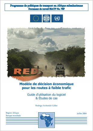 Modèle de décision économique pour les routes (RED) à faible trafic : Guide d'utilisation du logiciel et études de cas