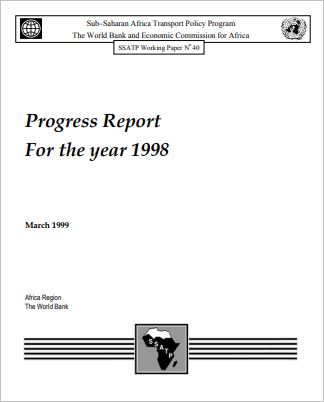 SSATP Progress Report 1998
