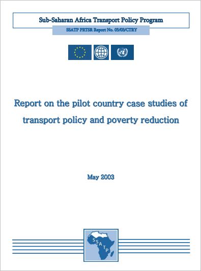 Processus d’analyse des politiques de transport et de réduction de la pauvreté : Rapport sur l'expérience pilote des études de cas nationales