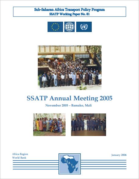 SSATP Annual Meeting 2005 - Bamako, Mali