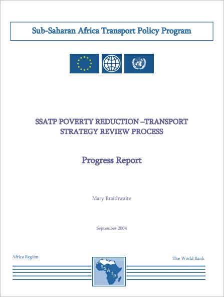 Processus d’analyse des politiques de transport et de réduction de la pauvreté : Rapport d'activité 2004