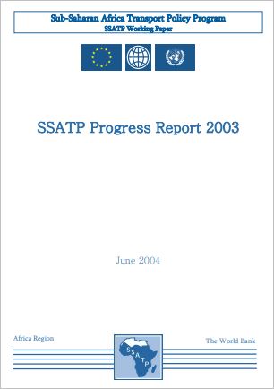 SSATP Progress Report 2003