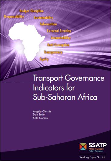 Transport governance indicators in Sub-Saharan Africa