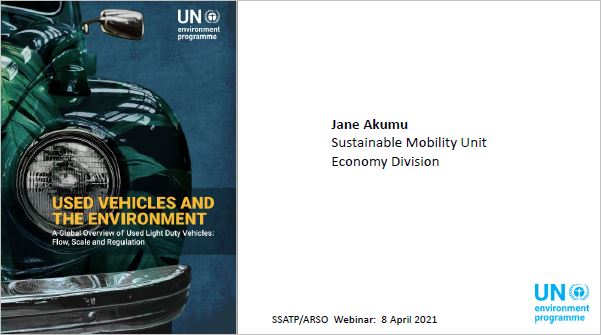 PRESENTATION: Used Vehicles and the Environment - A Global Overview of Used Light Duty Vehicles