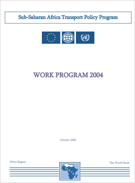 SSATP Work Program 2004