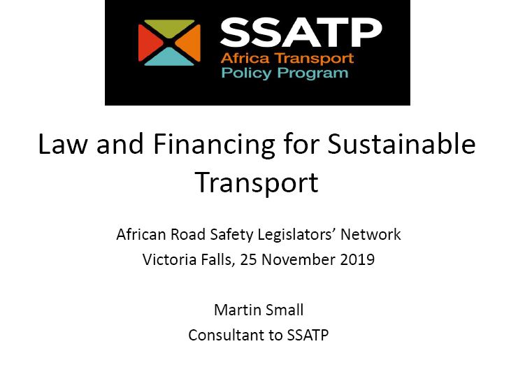 Law & Financing for Sustainable Transport