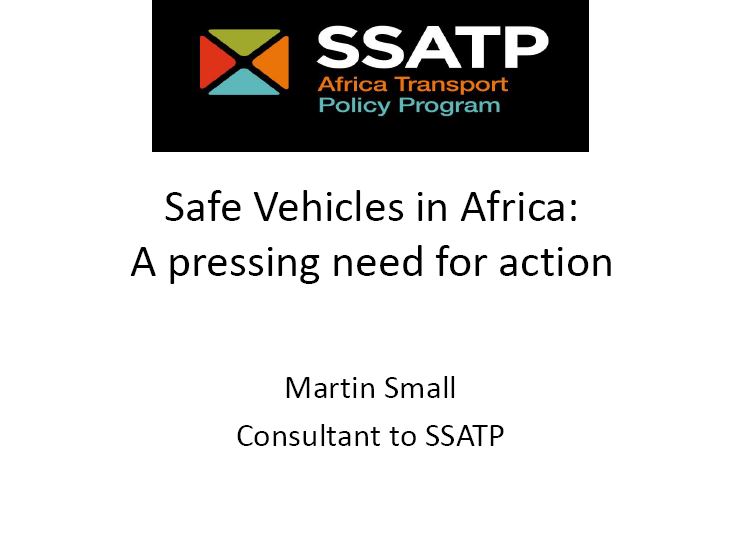 Safe Vehicles in Africa: A Pressing Need for Action