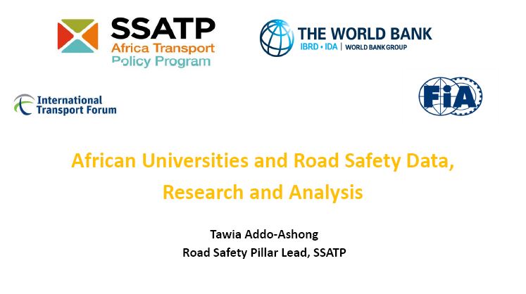 African Universities and Road Safety Data, Research and Analysis