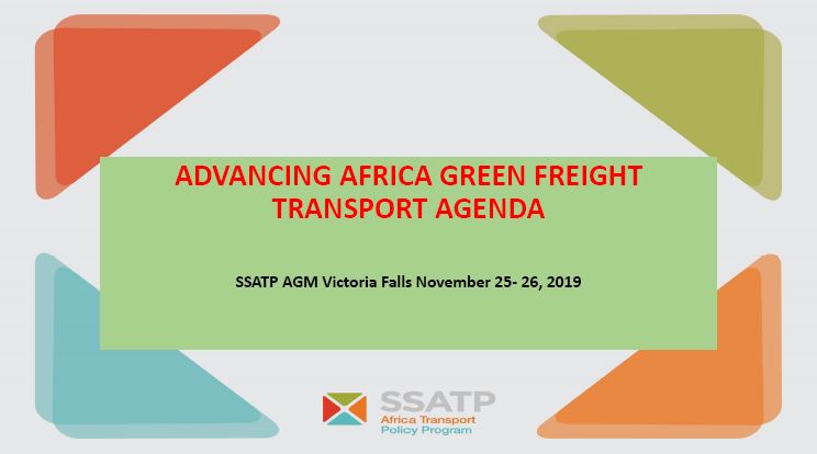 Advancing Africa Green Freight Transport Agenda
