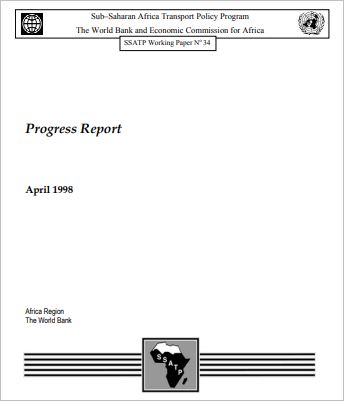 SSATP Progress Report 1997
