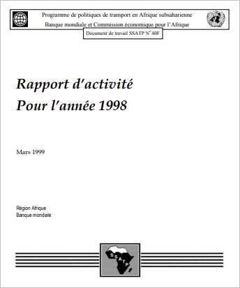 SSATP Rapport d'activité 1998