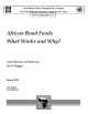 African Road Funds: What Works and Why?